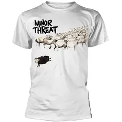 Minor Threat, Herren, Sportshirt, Out Of Step (M), Weiss