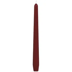 50x Spitzkerzen 245 mm 8 Stunden Brenndauer bordeaux