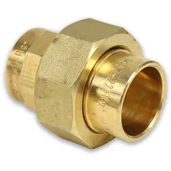 Rotguss Lötfitting Verschraubung konisch dichtend (Ausführung: 22 mm)