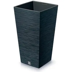Prosperplast - Anthrazitfarbener Blumentopf mit Reservoir, FURU-Kollektion - 26,5 x 26,5 x 50 cm, 11 L Fassungsvermögen
