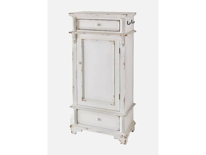 bonprix Schrank, 128x60x33 cm, Schrank im Shabby Chic, weiß
