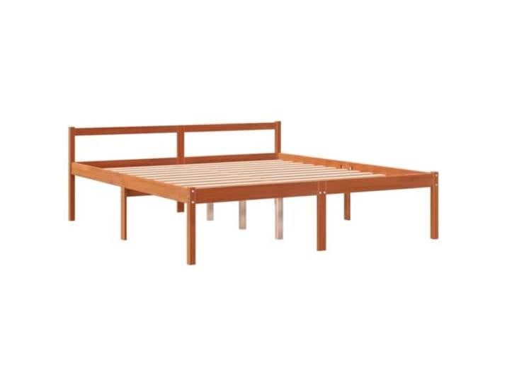 vidaXL Seniorenbett Wachsbraun 160x200 cm Massivholz Kiefer