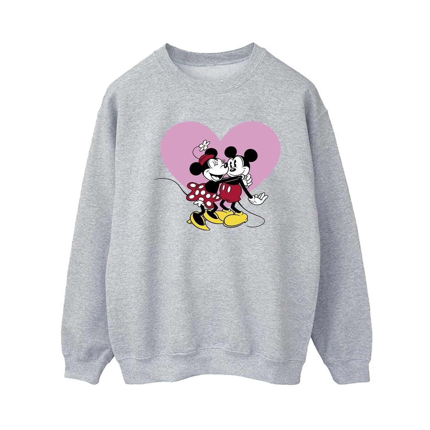 Disney Dames/Dames Mickey Mouse Love Languages Sweatshirt (Sportgrijs)