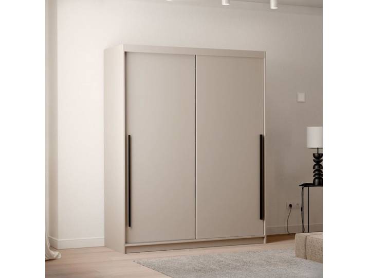 Armoire SILENTE 160cm - portes coulissantes - Cachemire