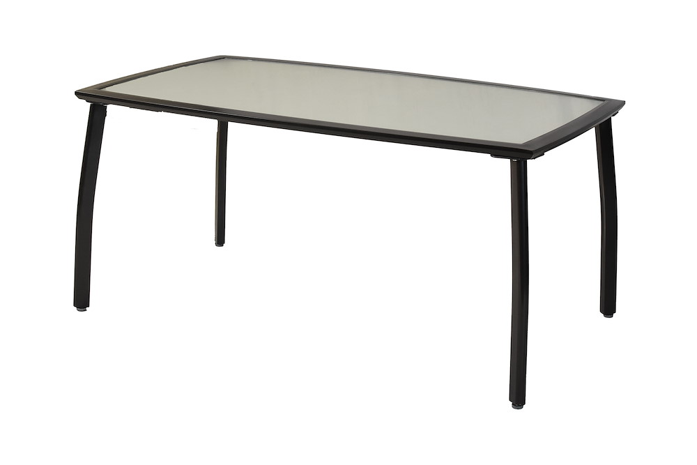 MERXXHANDELS Tisch 150 x 90 cm silbernes Gestell/matte Glasplatte 16967240