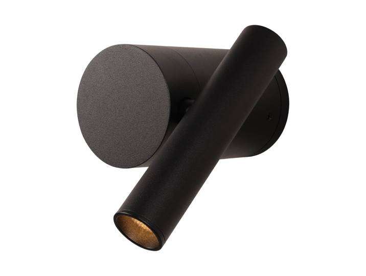 Applique murale en métal noir, led intégrée, hauteur 12 cm