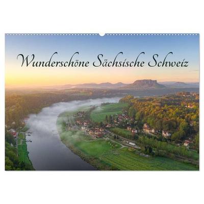 Wunderschöne Sächsische Schweiz (Wandkalender 2027 DIN A2 quer), CALVENDO Monatskalender