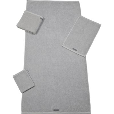 Saunatuch ROSS "SELECTION", grau (kiesel), B:80cm L:200cm, Frottier, Obermaterial: 100% Baumwolle, Handtücher, Aus Bio-Baumwolle