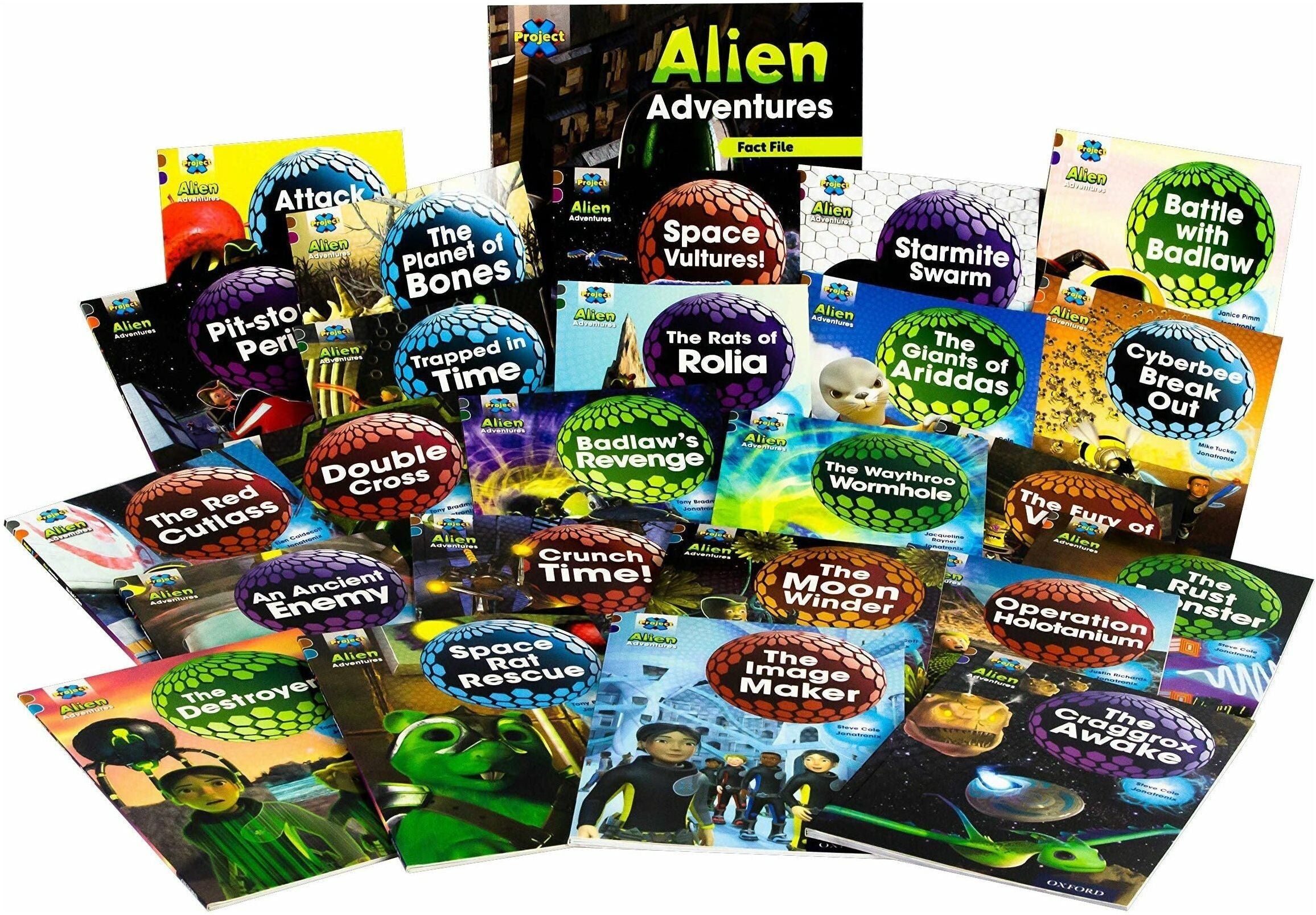 OXFORD UNIVERSITY PRESS Project X Alien Adventures Series 2 Collection 25 Books Set   Oxford Reading Tree Reading Scheme Level 7–11 for Children