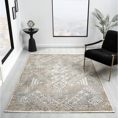 MDA Rugs Obsession Collection Cream Abstract Area Rug