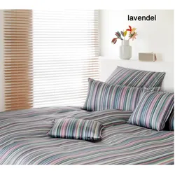 Elegante Bettwäsche Side by Side - 135x200 cm + 80x80 cm	lavendel