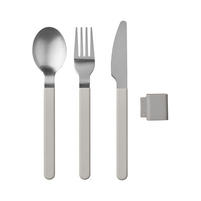 Besteck-Set MEPAL "Besteck-Set Silueta", weiß (nordic weiß), Essbesteck-Sets