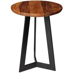 WOHNLING WL5.664 Beistelltisch Sheesham 35 cm x 35 cm x 45 cm