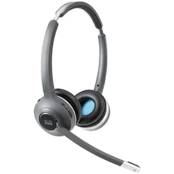 Cisco 562 Wireless Dual Headset Standard Base Station Eu In Nms In Accs (Kabellos, USB-A), Office Headset, Schwarz, Grau