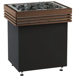 Harvia HOLZRELING-SET für Saunaofen Harvia QUBE,Holzreling: Walnuss groß