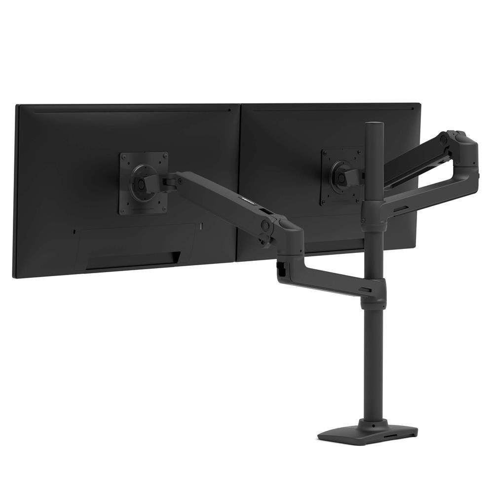 Ergotron LX Dual Monitor Arm - Monitor Tischhalterung mit patentierter CF-Technologie für 2 Displays bis 101,6cm (40") 45-509-224