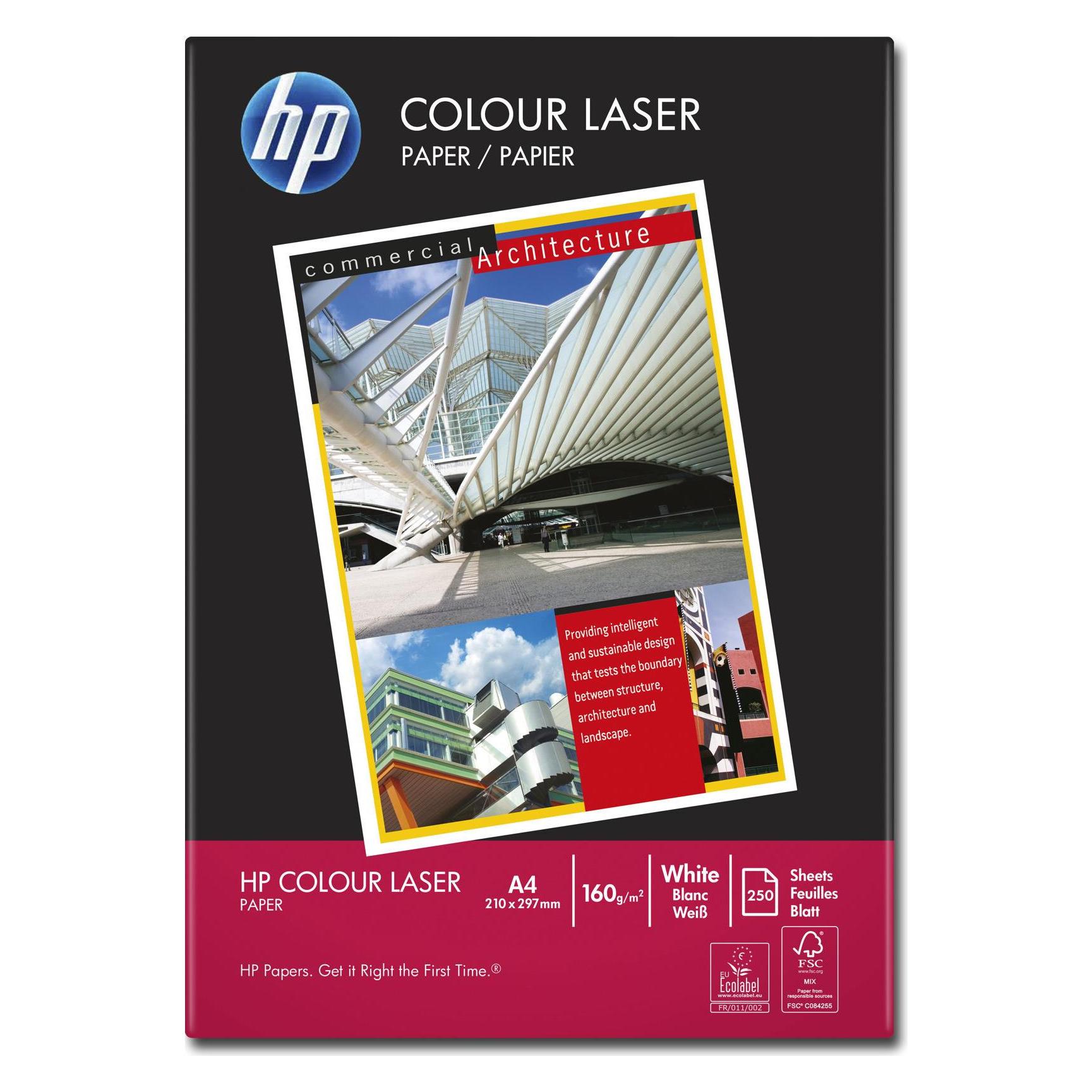 HP Hewlett-Packard Colour Laser Paper (A4, 250 Blätter, 160 g/m²) (88008141)