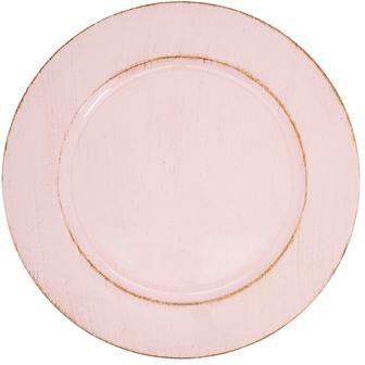 Saro Lifestyle Vintage-Inspired Distressed Charger Plate (Set of 4)