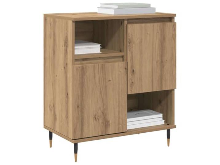 KTHLBRH Sideboard Eiche Handwerk 60 x 35 x 70 cm Technisches Holz, minimalistisches Design, kompakte Aufbewahrungsbox, für Wohnzimmer oder Eingangsbereich