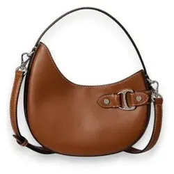 Lauren Ralph Lauren für Damen. 431980159001 Tasha kleine braune Crossbody-Tasche aus Leder (OSFA), Lässig