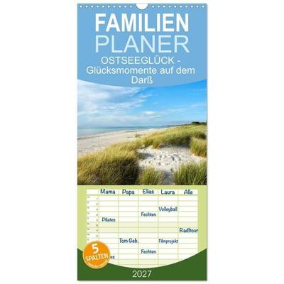 Familienplaner 2027 - OSTSEEGLÜCK - Glücksmomente auf dem Darß mit 5 Spalten (Wandkalender, 21 x 45 cm) CALVENDO