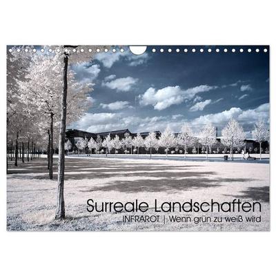 Surreale Landschaften. INFRARROT - Wenn grün zu weiß wird (Wandkalender 2027 DIN A4 quer), CALVENDO Monatskalender