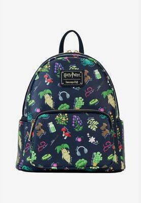 Women's Loungefly X Harry Potter Herbology Mini Backpack Handbag by Loungefly in Blue