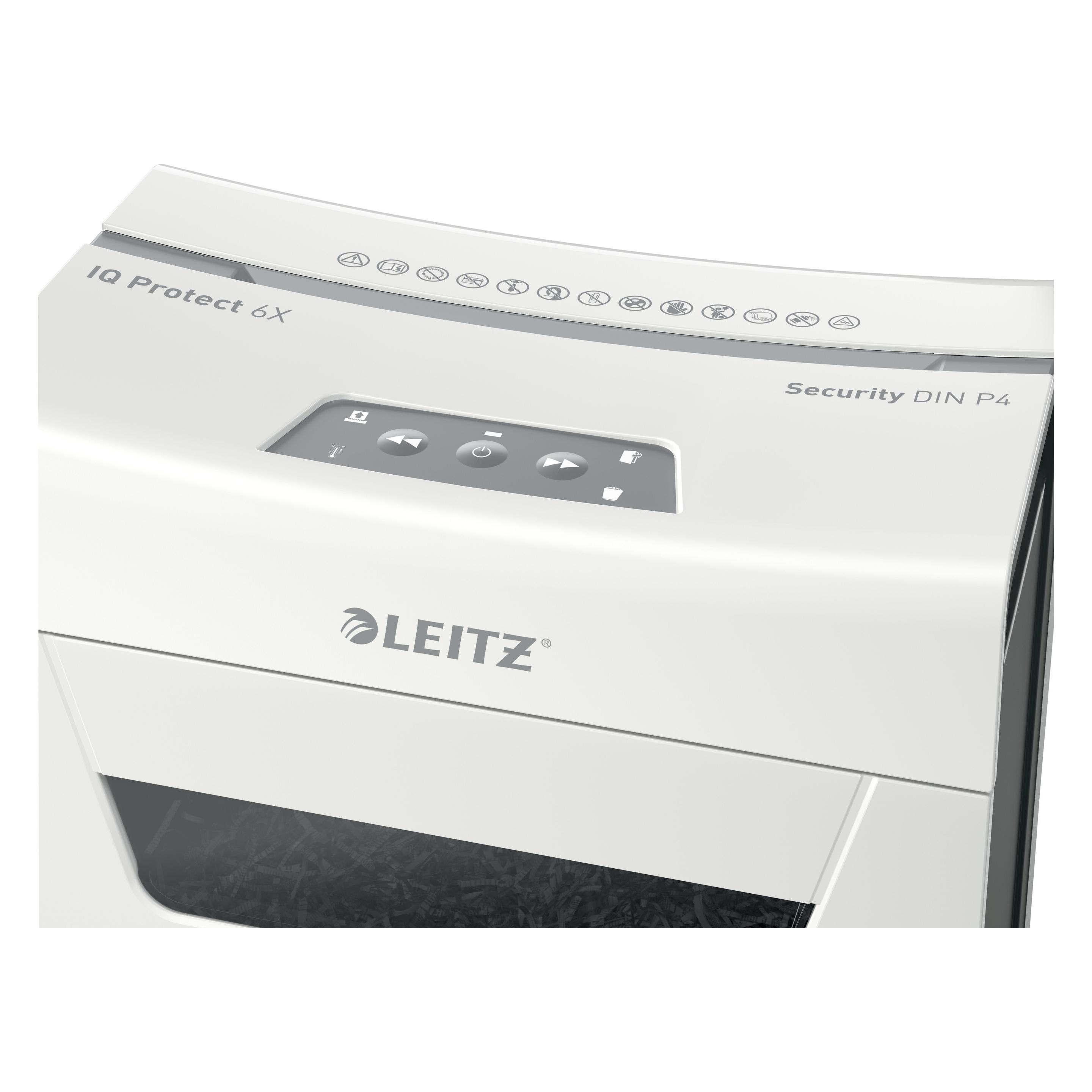 Leitz IQ 6X PROTECT PREMIUM - Aktenvernichter (Partikelschnitt) (8090-20-00)