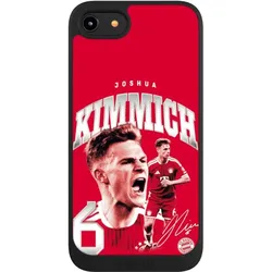 Nivocase Handyhülle für Apple iPhone 8 Hülle NIVOpure Case Schwarz FC Bayern München FCB Joshua Kimmich (Apple iPhone 8), Smartphone Hülle, Schwarz
