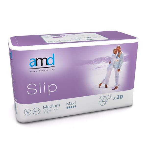 AMD Slip Maxi Medium - 8 paquets de 20 protections