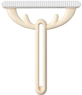 United Antler Pet Hair Remover Brush Reusable Cat Hair Removal Brush For Clothes Furniture And Upholstery coffee Color