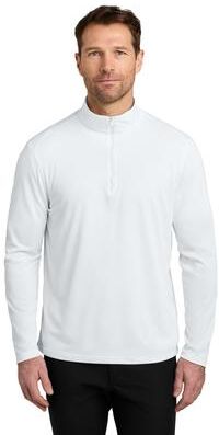 Port Authority K241 Wearever Performance Pique 1/4-Zip in White size 4XL   polyester pique