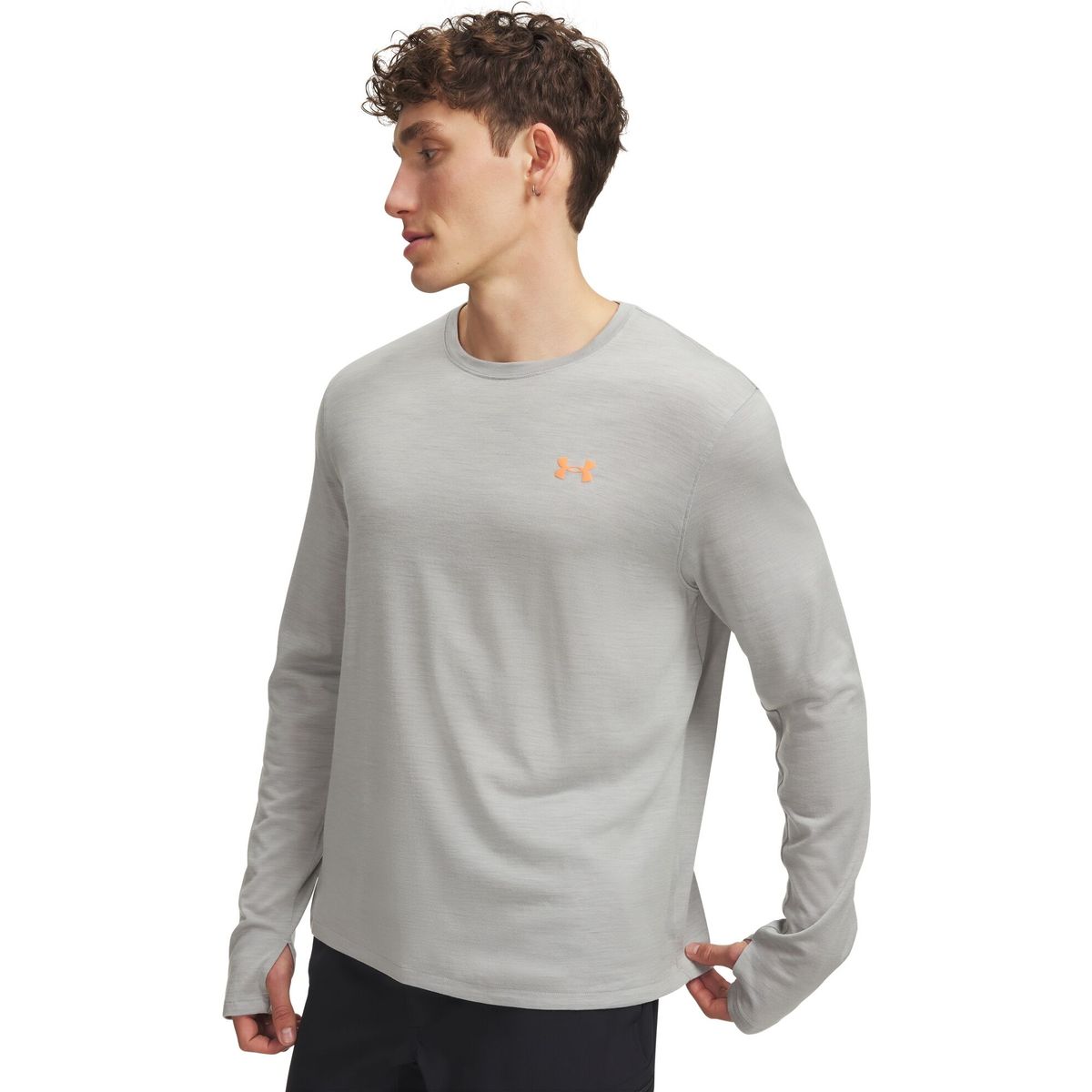 Under Armour M Explor Regulator Wool Longsleeve gray dusty coral (069) S 6014475-069-SM