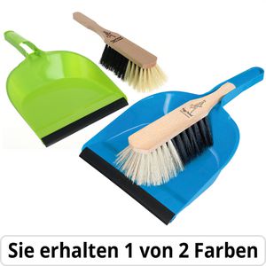 Peggy-Perfect Kehrgarnitur Colors, mit Kunststoffborsten, Kunststoff-Kehrschaufel & Handfeger