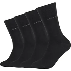 CAMANO Herren Socken Online ca-soft Socks 4p, Größe 47-50 in Schwarz Schwarz