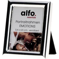 Emotions 3,5x4,5 cm silber-glanz Porträtrahmen