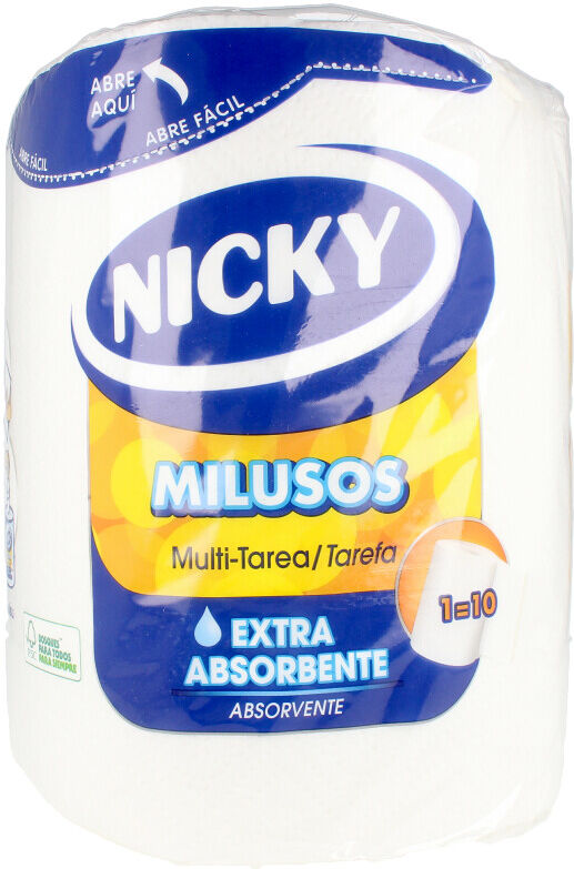 Nicky Multiusos papel extra absorbente 1 = 10 rollos
