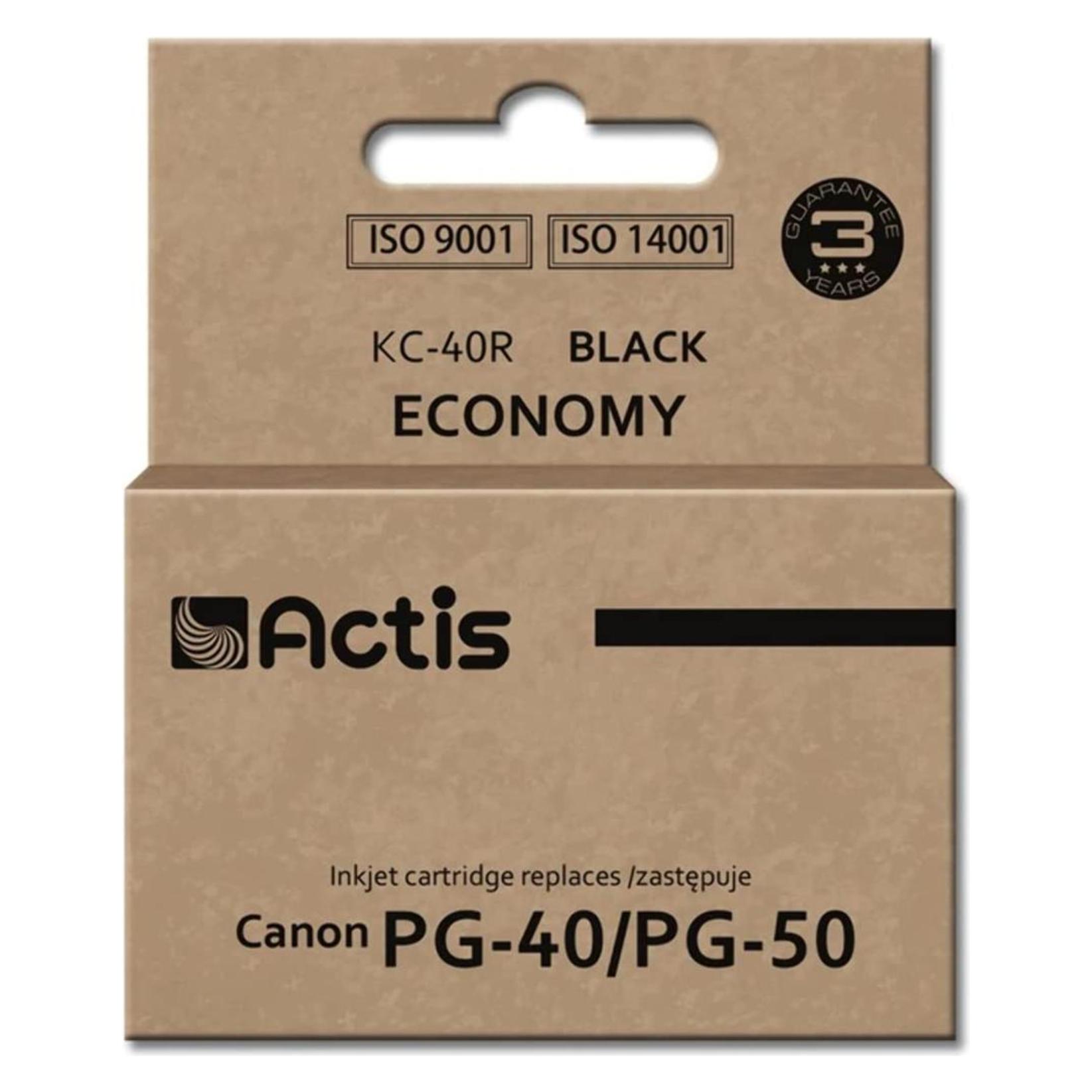 Factis KC-40R black ink cartridge for Canon PG-40 PG-50 replacement  - Tint (BK) (KC-40R)