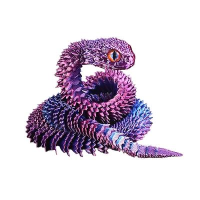 3D Gedruckte Tiere Set 3D Gedruckte Schlangenspielzeuge 3D Gedrucktes artikuliertes flexibles Fidget Spielzeug 3D Gedruckte Tiere Exquisites süßes Haustierspielzeug Erwachsene Fidget Spielzeuge
