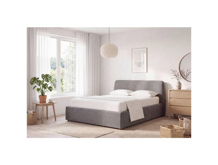 Livetastic Polsterbett, Grau, Kunststoff, Pappel,Pappel, Sperrholz,Sperrholz, 140x200 cm, gepolstertes Kopfteil, Stoffauswahl, in verschiedenen Größen erhältlich, Schlafzimmer, Betten, Polsterbetten