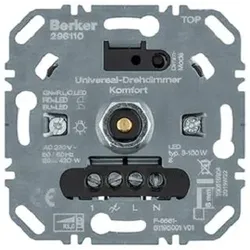 Berker Uni-Drehdimmer Komfort (R,L,C,LED), Softstart 296110