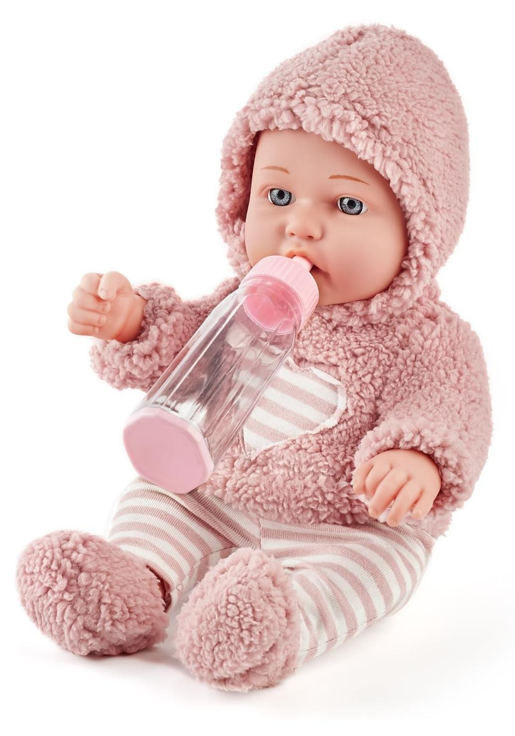 Baby Poppen Speelset met Kleding en Accessoires - 30 cm