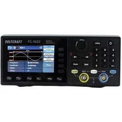 Voltcraft FG-1602 Funktionsgenerator netzbetrieben 1 μHz - 60MHz 2-Kanal Arbiträr, Messtechnik, Schwarz