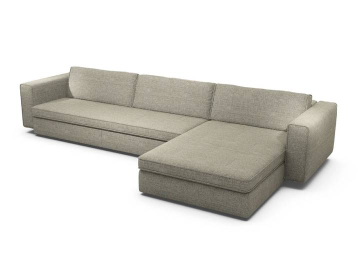 Ecksofa CLOUDY1, Sensoo, off-white, Textil