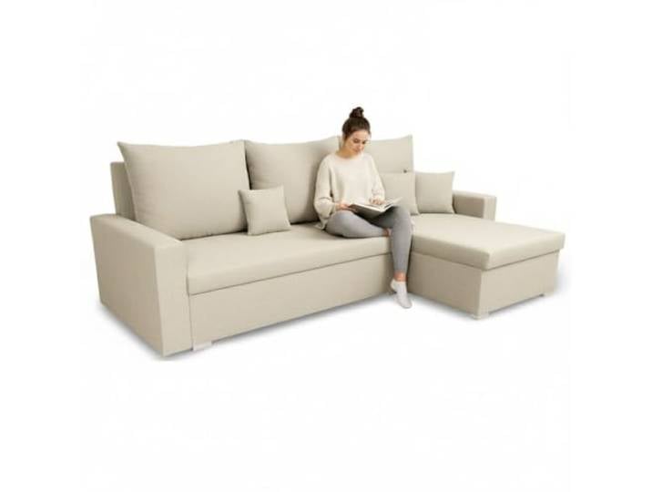 SENTO TRADE Ecksofa mit Schlaffunktion Mondo (Creme)