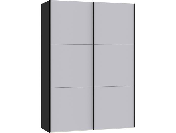 Schwebetürenschrank - Farbe: schwarz - Material: Holzwerkstoff - Schweizer Möbelhersteller - 237