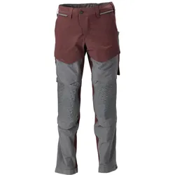 MASCOT Herren Hose mit Knietaschen CUSTOMIZED Bordeaux / Anthrazitgrau 60 - 22279-605-2289-90C60 - Bordeaux / Anthrazitgrau
