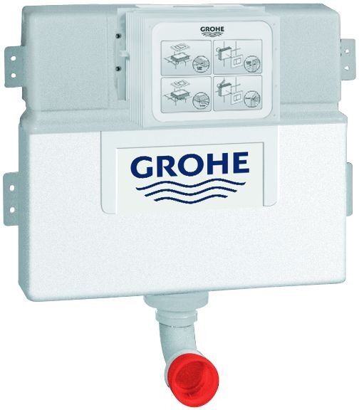 Grohe WC-Wandeinbau-Spülkasten 38422, 0,82 m Bauhöhe Spülmenge 6 - 9 Liter 38422000