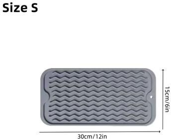Inspired Finds Silicone Kitchen Draining And Heat Insulation Mat Countertop Drying And Anti Scald Tableware Mat s