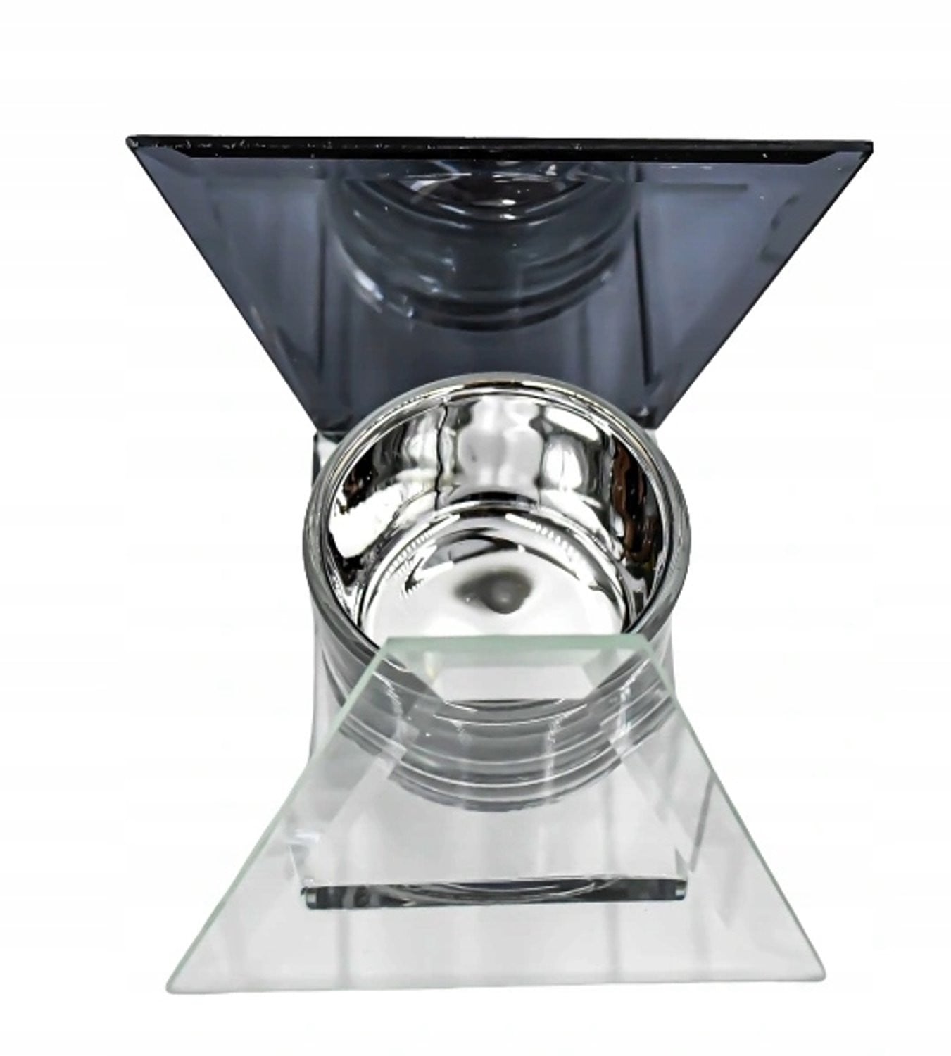 Glazen Theelichthouder Diamant 10cm - Stijlvolle Decoratie